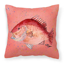 Load image into Gallery viewer, Strawberry Snapper Throw Pillow - 14x14 Decorative Pillow – Art for Your Home &amp; Patio 8351PW1414