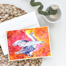 Load image into Gallery viewer, Pelican Greeting Cards -  Blank Note Cards – 8-Pack of Artist-Designed Cards with Envelopes