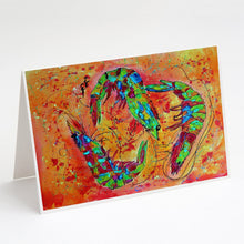 Load image into Gallery viewer, Shrimp Greeting Cards -  Blank Note Cards – 8-Pack of Artist-Designed Cards with Envelopes