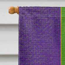 Load image into Gallery viewer, King's Crown Mardi Gras Flag Canvas House Size