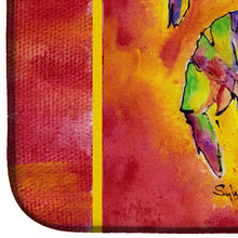 Load image into Gallery viewer, Bright Shrimp on Red Dish Drying Mat – Absorbent, Artistic Kitchen Essentials 8378DDM