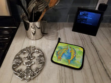 Load image into Gallery viewer, Dolphin Pot Holders - Set of 2 Decorative Kitchen Helpers | Made in the USA 8380PTHD