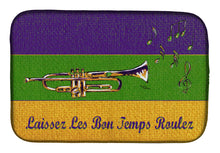 Load image into Gallery viewer, Mardi Gras Dish Drying Mat – Absorbent, Artistic Kitchen Essentials 8382DDM