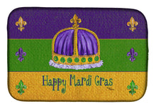 Load image into Gallery viewer, Mardi Gras Dish Drying Mat – Absorbent, Artistic Kitchen Essentials 8385DDM