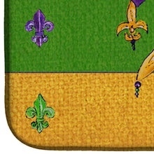 Load image into Gallery viewer, Mardi Gras Dish Drying Mat – Absorbent, Artistic Kitchen Essentials 8386DDM