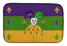 Load image into Gallery viewer, Mardi Gras Dish Drying Mat – Absorbent, Artistic Kitchen Essentials 8386DDM