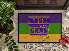 Load image into Gallery viewer, Mardi Gras Doormat - 24x36 Decorative Floor Mat – Indoor/Outdoor Rug