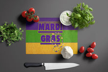 Load image into Gallery viewer, Mardi Gras Glass Cutting Boards – Durable, Decorative Kitchen Art