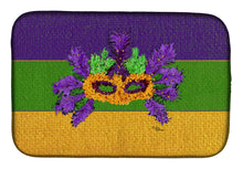 Load image into Gallery viewer, Mardi Gras Dish Drying Mat – Absorbent, Artistic Kitchen Essentials 8389DDM