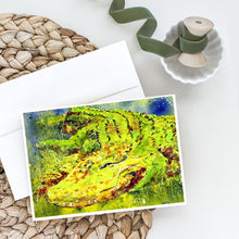 Load image into Gallery viewer, Alligator Greeting Cards -  Blank Note Cards – 8-Pack of Artist-Designed Cards with Envelopes