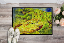 Load image into Gallery viewer, Bright Shrimp on Red Doormat - 24x36 Decorative Floor Mat – Indoor/Outdoor Rug