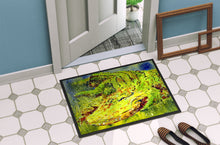 Load image into Gallery viewer, Bright Shrimp on Red Doormat - 24x36 Decorative Floor Mat – Indoor/Outdoor Rug