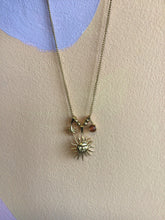 Load image into Gallery viewer, Amber Sun-rays Titanium Necklace