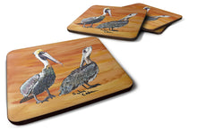 Load image into Gallery viewer, Bird - Pelican Coasters - Set of 4 Lightweight Foam, Absorbent Drink Coasters