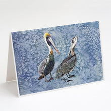Load image into Gallery viewer, Pelican Cool Blue Greeting Cards -  Blank Note Cards – 8-Pack of Artist-Designed Cards with Envelopes