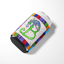 Load image into Gallery viewer, Letter B with Octupus Can or Bottle Beverage Insulator Hugger