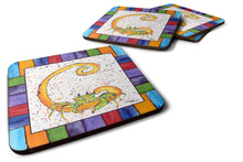 Load image into Gallery viewer, Beach and Seafood Coasters - Set of 4 Lightweight Foam, Absorbent Drink Coasters