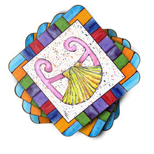 Load image into Gallery viewer, Beach and Seafood Coasters - Set of 4 Lightweight Foam, Absorbent Drink Coasters