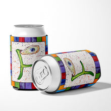 Load image into Gallery viewer, Letter F with Oyster Shell Can or Bottle Beverage Insulator Hugger 8429