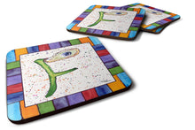 Load image into Gallery viewer, Beach and Seafood Coasters - Set of 4 Lightweight Foam, Absorbent Drink Coasters