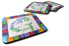 Load image into Gallery viewer, Beach and Seafood Coasters - Set of 4 Lightweight Foam, Absorbent Drink Coasters