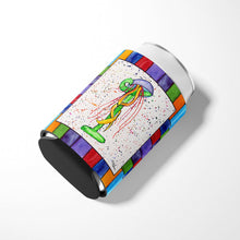 Load image into Gallery viewer, Letter I with  Jellyfish Can or Bottle Beverage Insulator Hugger 8432