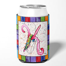 Load image into Gallery viewer, Letter K with  Shrimp Can or Bottle Beverage Insulator Hugger 8434