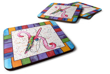 Load image into Gallery viewer, Beach and Seafood Coasters - Set of 4 Lightweight Foam, Absorbent Drink Coasters