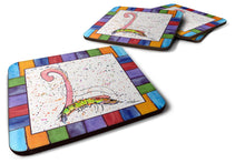 Load image into Gallery viewer, Beach and Seafood Coasters - Set of 4 Lightweight Foam, Absorbent Drink Coasters