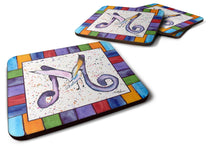 Load image into Gallery viewer, Beach and Seafood Coasters - Set of 4 Lightweight Foam, Absorbent Drink Coasters