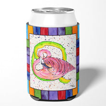 Load image into Gallery viewer, Letter Q with  Flamingo Can or Bottle Beverage Insulator Hugger 8440