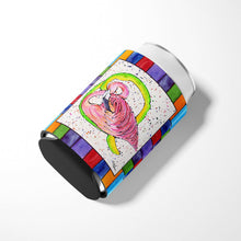 Load image into Gallery viewer, Letter Q with  Flamingo Can or Bottle Beverage Insulator Hugger 8440