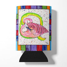 Load image into Gallery viewer, Letter Q with  Flamingo Can or Bottle Beverage Insulator Hugger 8440