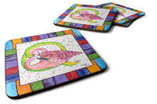 Load image into Gallery viewer, Beach and Seafood Coasters - Set of 4 Lightweight Foam, Absorbent Drink Coasters