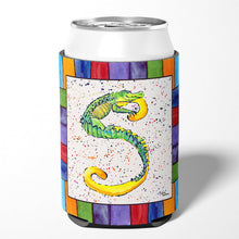 Load image into Gallery viewer, Letter S with Aligator Can or Bottle Beverage Insulator Hugger 8442