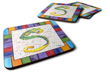 Load image into Gallery viewer, Beach and Seafood Coasters - Set of 4 Lightweight Foam, Absorbent Drink Coasters