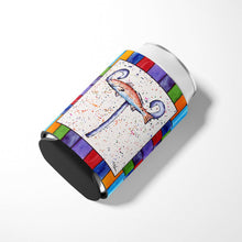 Load image into Gallery viewer, Letter T with  Red Fish Can or Bottle Beverage Insulator Hugger 8443