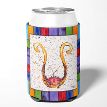 Load image into Gallery viewer, Letter U with Crab Can or Bottle Beverage Insulator Hugger 8444
