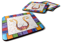 Load image into Gallery viewer, Beach and Seafood Coasters - Set of 4 Lightweight Foam, Absorbent Drink Coasters