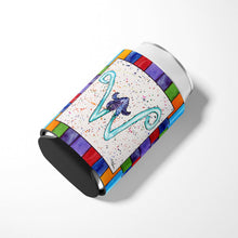 Load image into Gallery viewer, Letter W with  Starfish Can or Bottle Beverage Insulator Hugger 8446