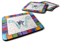Load image into Gallery viewer, Beach and Seafood Coasters - Set of 4 Lightweight Foam, Absorbent Drink Coasters