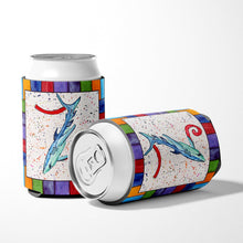 Load image into Gallery viewer, Letter Z with  Shark Can or Bottle Beverage Insulator Hugger 8449