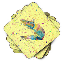 Load image into Gallery viewer, Shrimp Coasters - Set of 4 Lightweight Foam, Absorbent Drink Coasters