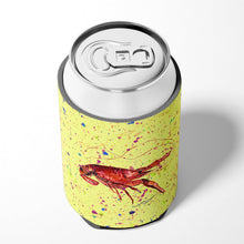 Load image into Gallery viewer, Crawfish on yellow Can or Bottle Beverage Insulator Hugger
