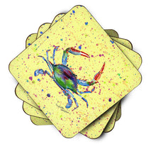 Load image into Gallery viewer, Crab Coasters - Set of 4 Lightweight Foam, Absorbent Drink Coasters