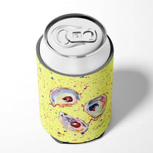 Load image into Gallery viewer, Oyster on yellow Can or Bottle Beverage Insulator Hugger