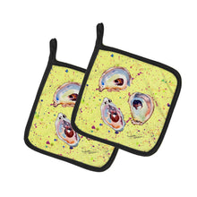 Load image into Gallery viewer, Oyster Pot Holders - Set of 2 Decorative Kitchen Helpers | Made in the USA 8453PTHD