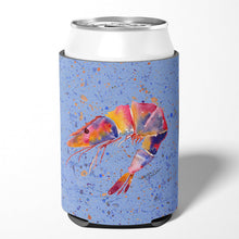 Load image into Gallery viewer, Shrimp on blue Can or Bottle Beverage Insulator Hugger
