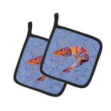 Load image into Gallery viewer, Shrimp Pot Holders - Set of 2 Decorative Kitchen Helpers | Made in the USA 8455PTHD