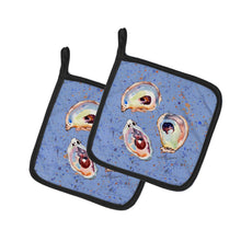 Load image into Gallery viewer, Oyster Pot Holders - Set of 2 Decorative Kitchen Helpers | Made in the USA 8456PTHD